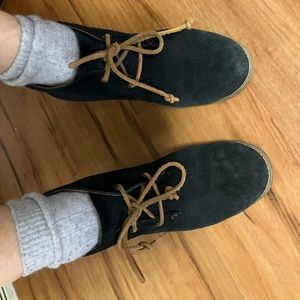 Sperry  Suede  Women Lace Up Wedge Rugged Boots Size 9